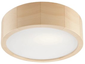 Светлокафява лампа за таван със стъклен абажур ø 27 cm Eveline - LAMKUR