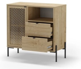 Шкаф в дъбов декор в естествен цвят 80x80 cm Inca - Marckeric