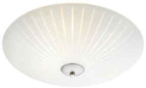 Бяло осветително тяло за таван със стъклен абажур ø 43 cm Cut – Markslöjd