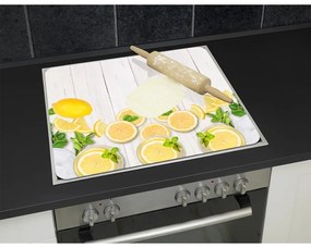 Стенно покритие за печка от закалено стъкло 50x56 cm Lemons – Wenko