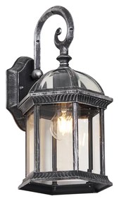 Класически външен стенен аплик антично сребро IP44 - Glasgow