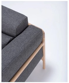 Фотьойл от дъбово дърво с тъмносива текстилна седалка Fawn - Gazzda