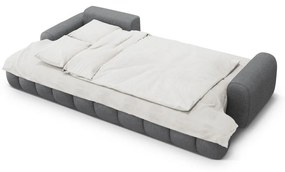 Сив сгъваем/с място за съхранение ъглов диван (ляв ъгъл) Linz – Cosmopolitan Design