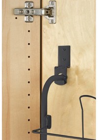 Черна метална стойка за обувки - Wenko