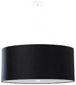 Черно висящо осветително тяло със стъклен абажур ø 60 cm Volta - Nice Lamps