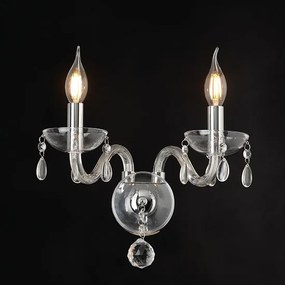 Аплика Blaze осветително тяло с две светлини-прозрачен