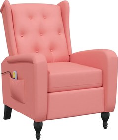 329356 vidaXL Масажен наклоняем стол, розов, кадифе