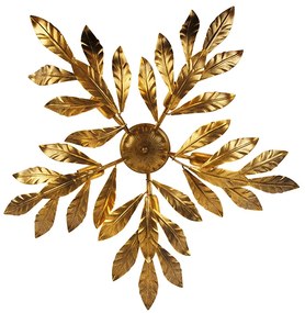 Винтидж таванна лампа антично злато 5-светлина - Linden