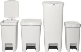 Кош за боклук с педал Brabantia StepUp 1008476, 10 л, Екологични материали, Голям отвор, Светлосив