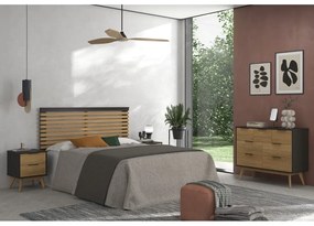 Нощно шкафче от борова дървесина в естествен цвят Lavis - Marckeric