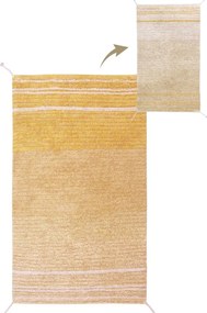 Памучен килим в цвят жълта охра 80x140 cm Twin Amber – Lorena Canals
