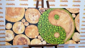 Картина на платно – Ин и Ян в еко вариант