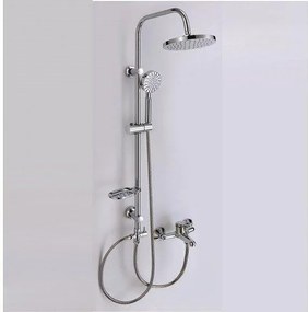 Душ система със смесител, пита, слушалка и шлаух ICT 6641, Inter Ceramic, хром