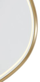 Огледало за баня златно с LED с сензорен димер овално - Miral
