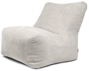 Кремав пуф от рипсено кадифе Seat 100 Lounge – SLOWDOWN