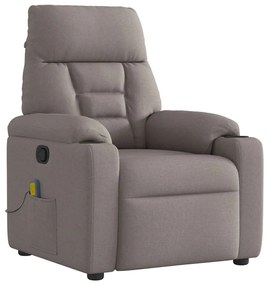 4015559 vidaXL Масажен наклоняем стол, таупе, текстил