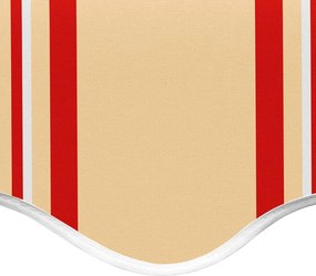 Резервно платнище за тенти, жълто и оранжево, 4x3 м