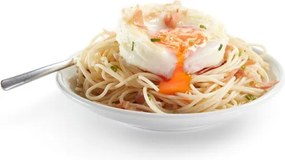 Уред за приготвяне на яйце в микровълнова Lekue 1009028, 100 мл, За 1 яйце, Платинен силикон, Прозрачен/Червен