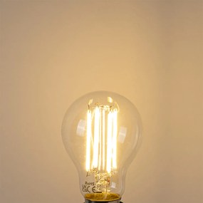 Комплект от 5 LED крушки E27 A60 прозрачни 2.2W 470lm 2700K