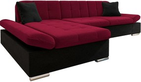 Ъглов диван Malwi-Left-Red-Black