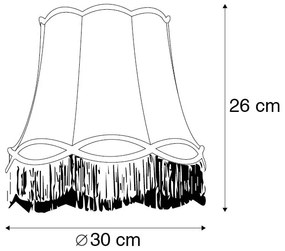 Текстилен абажур златен 30/18/26 - Granny