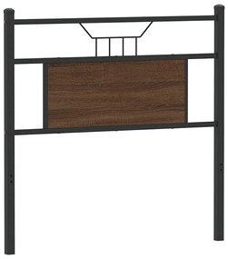 4106867 vidaXL Горна табла, кафяв дъб, 75 см, инженерно дърво и стомана