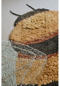 Жълт ръчно изработен памучен детски килим подходящ за пране 115x150 cm Bee – Lorena Canals