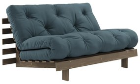 Разтегателен диван в петролен цвят 140 cm Roots - Karup Design