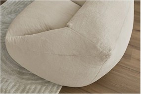 Бежов пуф от изкуствен косъм Lilibet – Bobochic Paris