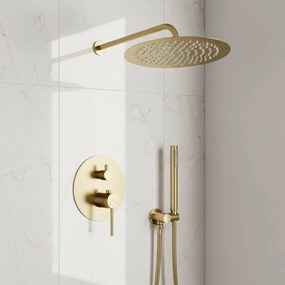 Душ система за вграждане Rea Foss Clif Brush Gold + BOX