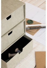 Бежова кутия за чекмеджета с 3 чекмеджета Ingrid - Bigso Box of Sweden