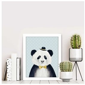 Декоративна живопис "Панда", 28,5 x 23,5 cm - Wallity