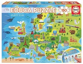 Детски Пъзел Europe Map Educa (150 pcs)