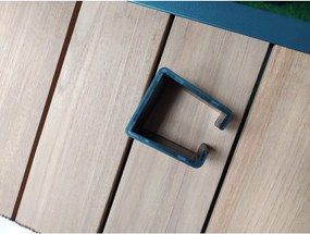 Сив алуминиев градински комплект за отдих за 5 души Rotterdam – Rojaplast