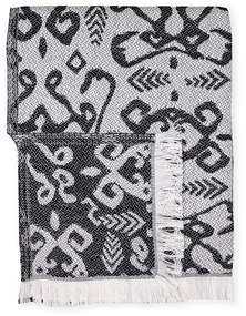 Черно одеяло със съдържание на памук Лято , 140 x 180 cm Mykonos - Euromant