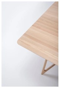 Трапезна маса с дъбов плот 220x90 cm Tink - Gazzda