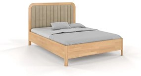 Тъмно естествено двойно легло от букова дървесина , 140 x 200 cm Visby Modena - Skandica