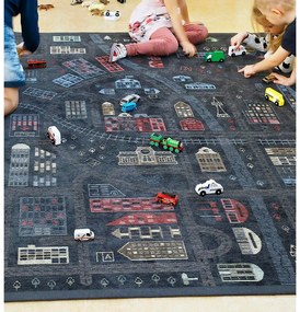 Черен двустранен детски килим , 140 x 200 cm Ülejõe - Narma