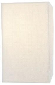 Модерна стенна лампа от юта, бяла, с текстилен абажур - Vete