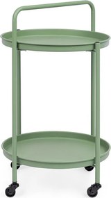 Стоманена маса за сервиране на колелца ø 44,5 cm Austin – Yes Everyday