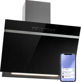 Klarstein Ava 60 Smart, абсорбастор, 60 см, стенен, WiFi, A++, 515 м³/ч, сензорен дисплей