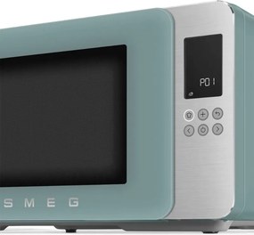 Микровълнова фурна с грил 4в1 SMEG Collezione MOC01EGMEU, 1900W, 29 л, 18 програми, Плавно затваряне, Звуков сигнал, LCD, Зелен