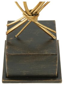 Железен свещник в златист цвят Oasis Iris - Mauro Ferretti