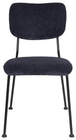 Тъмносини трапезни столове в комплект от 2 броя Benson - Zuiver