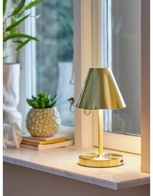 LED настолна лампа в месингов цвят с метален абажур (височина 28 cm) Lianna – Bloomingville