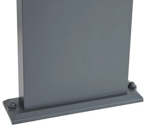 Външна стълбова лампа тъмно сива със сензор за движение 60 см IP54 соларна - Judge