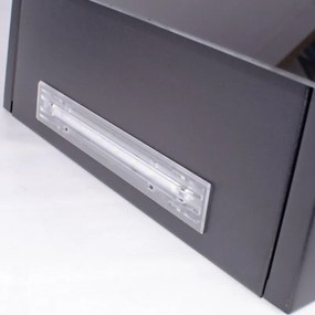 Абсорбатор Kumtel DA6-835-A0A, 142W, 650 м3/ч, 3 скорости, LED, Алуминиев филтър, Стъклен панел, Черен