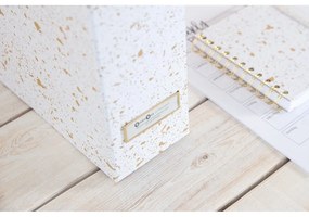 Органайзер за документи в златно и бяло Estelle Viktoria - Bigso Box of Sweden