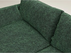 Тъмнозелен шенилов сгъваем/с място за съхранение ъглов диван (десен ъгъл) Leon – Maison de Rêve