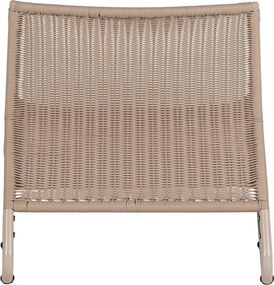 Бежов градински стол от изкуствен ратан West – WOOOD